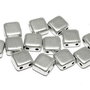 CzechMates Tile, 6x6 mm, Aluminium Silver-01700