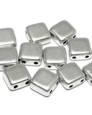 CzechMates Tile, 6x6 mm, Aluminium Silver-01700