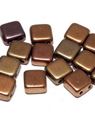 CzechMates Tile, 6x6 mm, Metallic Mix-01610