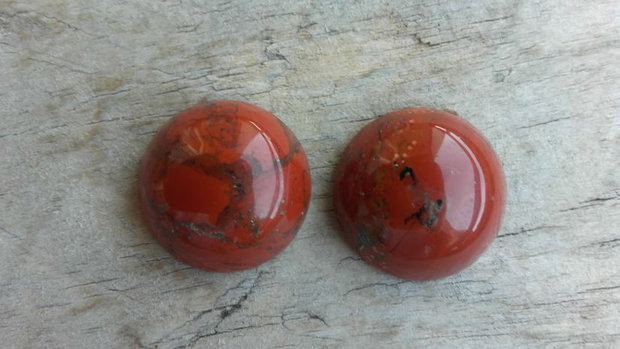 Set cabochoane jasp, 16 mm