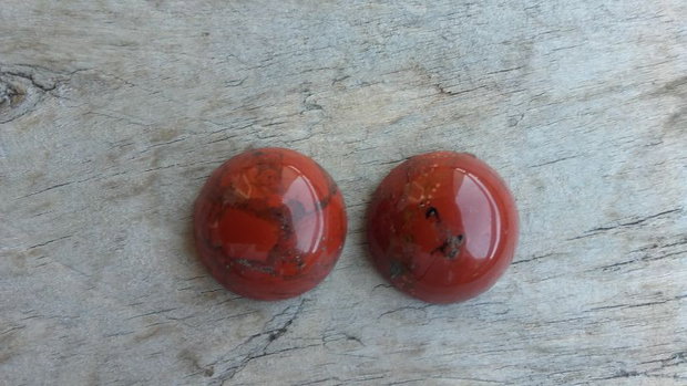 Set cabochoane jasp, 16 mm