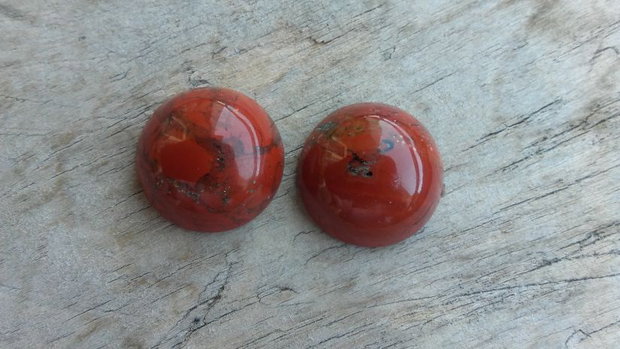 Set cabochoane jasp, 16 mm