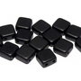 CzechMates Tile, 6x6 mm, Alabaster Metallic Black-29400