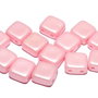 CzechMates Tile, 6x6 mm, Alabaster Pastel Rose-29305