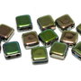 CzechMates Tile, 6x6 mm, Jet Vitrail Full-28100