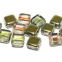 CzechMates Tile, 6x6 mm, Crystal Marea-28001