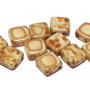 CzechMates Tile, 6x6 mm, Alabaster Dark Travertin-86805