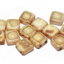 CzechMates Tile, 6x6 mm, Alabaster Picasso-43400