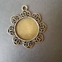 BAZA CABOCHON BRONZ - 49 X 44 MM