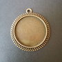 BAZA CABOCHON BRONZ - 43 X 38 MM