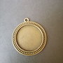 BAZA CABOCHON BRONZ - 44 X 39 MM