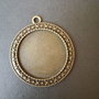 BAZA CABOCHON BRONZ - 44 X 40 MM