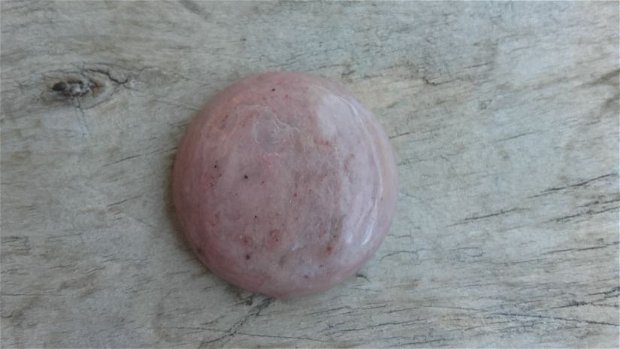Cabochon rodonit roz, 30 mm