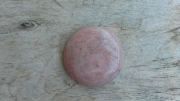 Cabochon rodonit roz, 30 mm