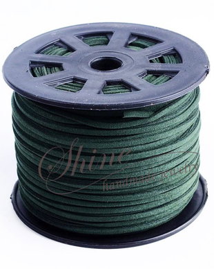 Snur suede Sea Green, 3x1.5mm