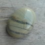 Cabochon silver leaf jasper, 30x22 mm