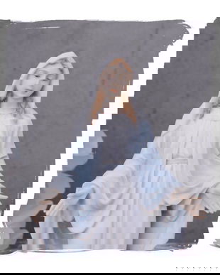 Statueta din ceramica cu Fecioara Maria