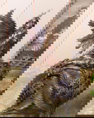 Caseta art nouveau cu un elf