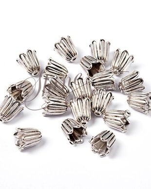 Capac floare, platinum, 10x10mm