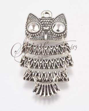 Pandantiv bufnita, 50x25.5mm