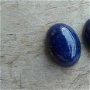 Set 2 cabochoane lapis lazuli, 16x12 mm