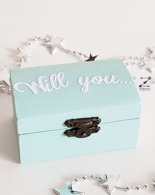 Cutie inel logodna, cutie verighete Will you marry me, cutie cu mesaj, pernuta verighete will you marry me