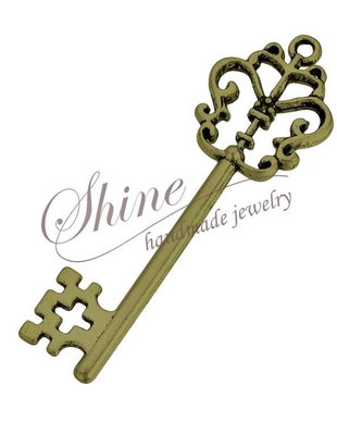 Pandantiv cheie bronz, 58.5x18x4mm