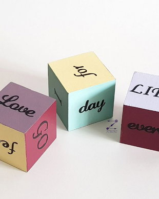 Cuburi mesaje motivationale, cuburi cu mesaj, set cuburi motivationale, set cuburi colorate, cuburi pictate manual