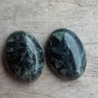 Set 2 cabochoane kambaba jasper, 25x18 mm