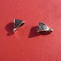 Agatatoare de pandant din argint .925 antichizat aprox 12x9x5 mm