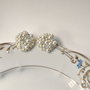 Cercei clips cu perle ivory