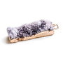Pandant Agata druzy cu  margini electroplacate aur