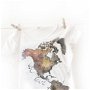 Set tricouri harta lumii pentru cuplu