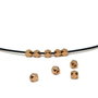 Distantiere margele poliedrice,zamak roz auriu 3x3,5mm LISA 0011
