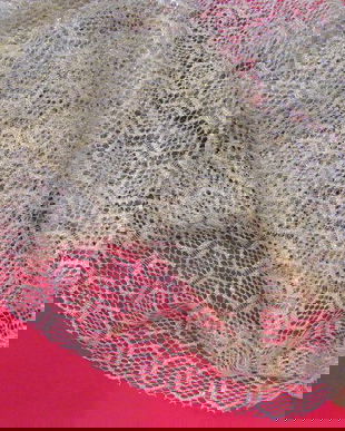 Cupon dantela lurex gold