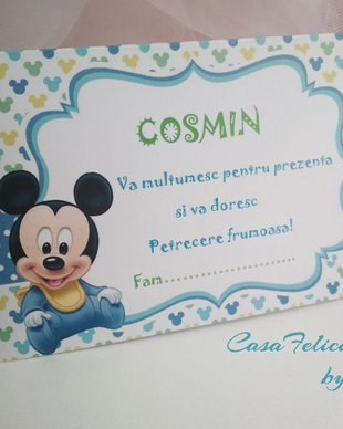 Plic pentru bani Mickey Mouse