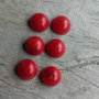 Cabochon coral, 5-6 mm (2 buc)