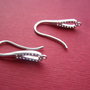Tortite cercei din argint .925 rodiat cu zirconii aprox 20x14 mm