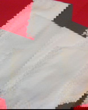 Set 5 batiste cu dantela