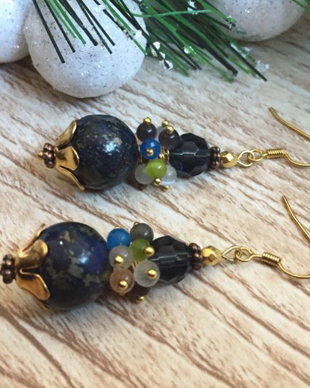 Cercei lapis lazuli