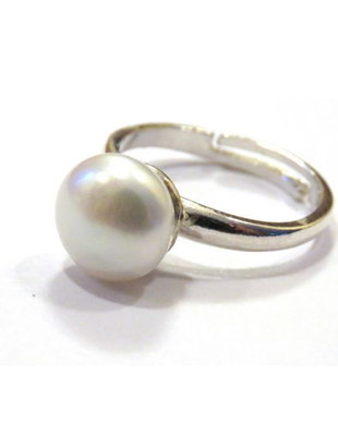 Inel reglabil din Argint 925 si Perla alba de cultura - IN588 - Inel romantic mireasa, inel casual delicat, cadou Valentine's day / 8 martie