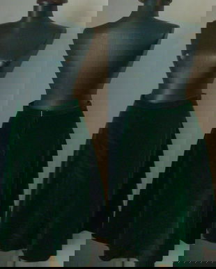 FUSTA RETRO CATIFEA BUMBAC VERDE