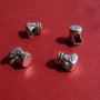 Sosetuta Craciun - margica tip Pandora aprox 10x8x8 mm
