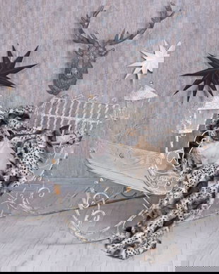 Sanie din fier forjat antik grey