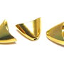 Capacel metalic, auriu antichizat, 14x20x12 mm
