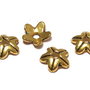 Capacel metalic, auriu antichizat, 9x3 mm
