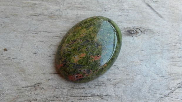 Cabochon unakite, 40x30 mm