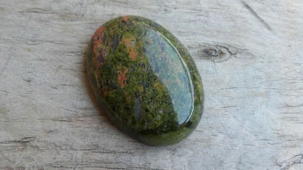 Cabochon unakite, 40x30 mm