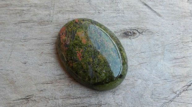 Cabochon unakite, 40x30 mm