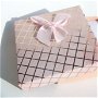 Cutie cadou roz pentru set (cercei, colier si inel) aprox  8.9x8.9x2.7 cm